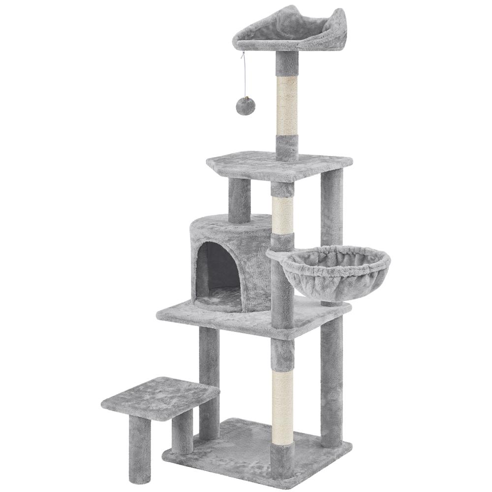 Katzenbaum Turm mit Plattform Liegemulde und Sisalstämmen