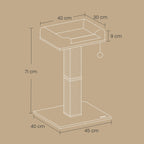 Kratzbaum mit Plüsch-Plattform und Ball