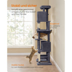 Katzenbaum Mehrstufig mit Plattform Höhlen und Hängematten