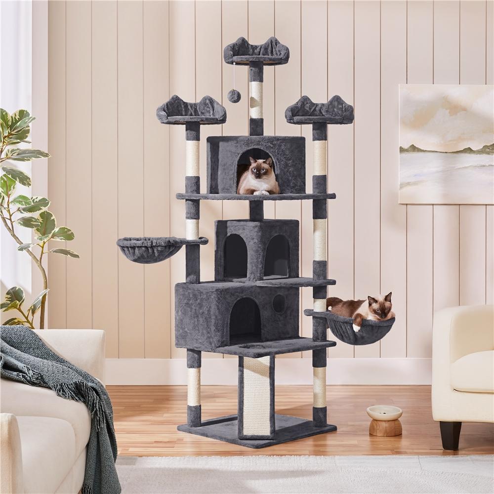 XXL Katzenbaum mit gemütlichen Höhlen und Hängematten