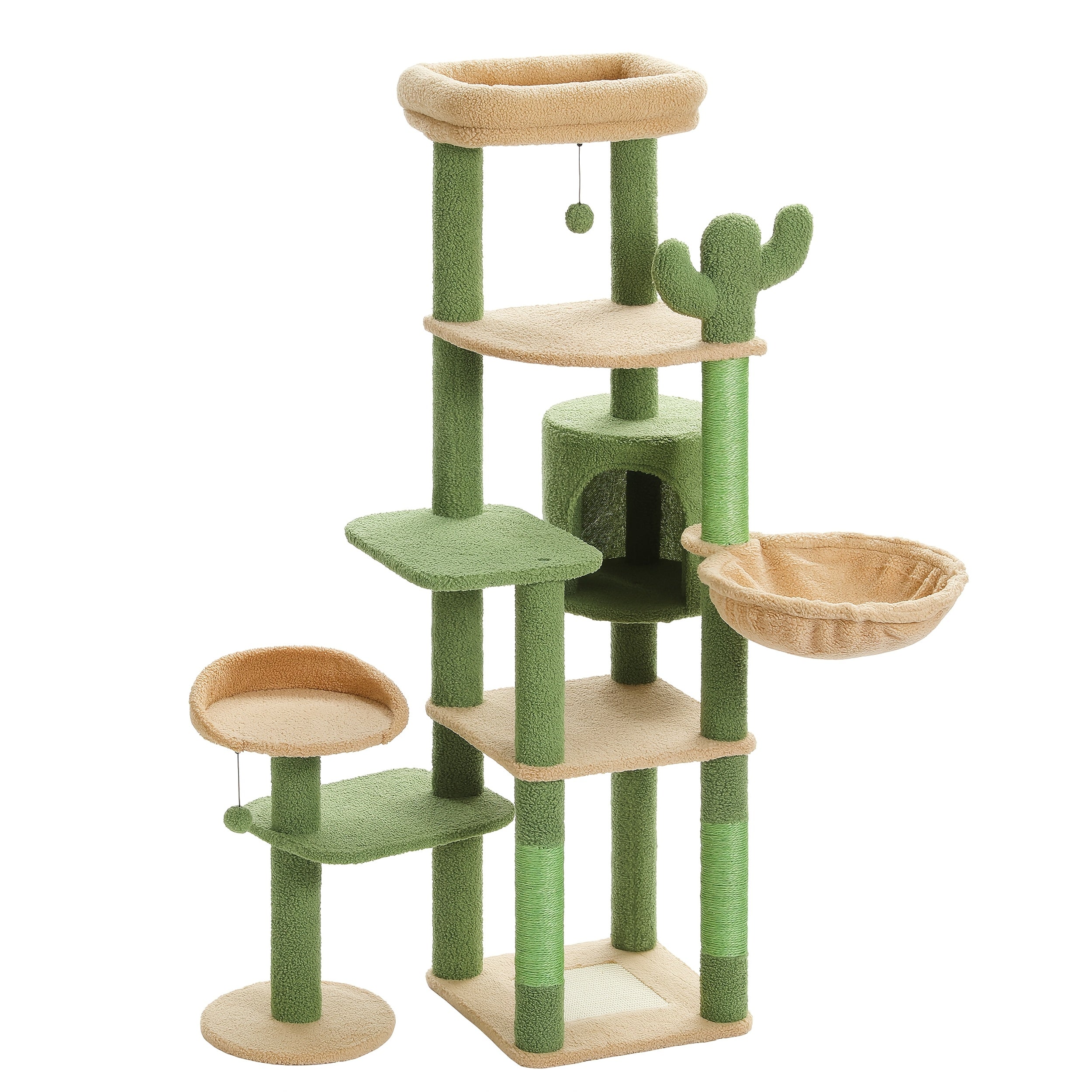 Großer Katzenbaum Kaktus Hängematte Condo Sisal Weihnachtsgeschenk
