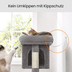 Kratzbaum Große Plattform mit 2 Höhlen und Sisalstämmen Stabil