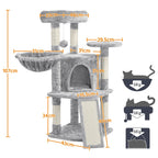 Kleiner Katzenbaum mit Korb und Rampe