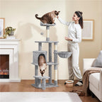 Katzenbaum Turm mit Plattform Liegemulde und Sisalstämmen