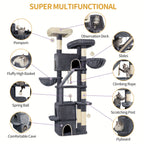Großer XXL Kratzbaum 7 Ebenen für Maine Coon