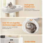 Katzenbaum Mehrstufig mit Höhle Hängematten und Pompom