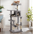 Kratzbaum mit Hängematte Höhle Stabil für Wohnungskatzen