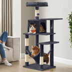 Kratzbaum mit Hängematte Höhle Stabil für Wohnungskatzen