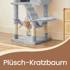Katzenbaum Klettergerüst mit Betten Hängematte und Treppen