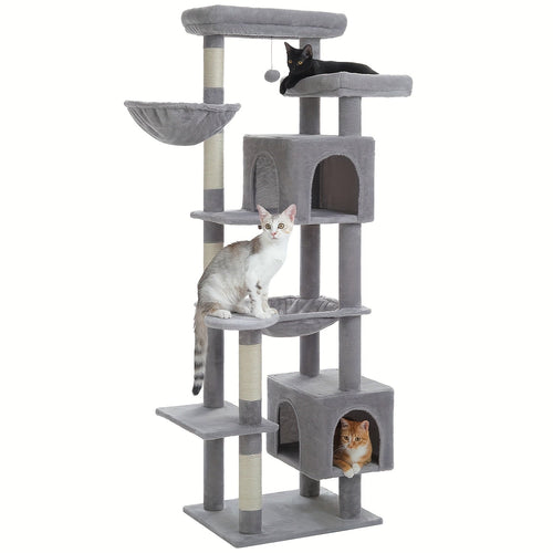 Großer Kratzturm mit Hängematte Perch Haus für Erwachsene Katzen