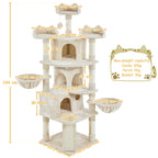 XXL Katzenbaum mit gemütlichen Höhlen und Hängematten