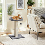 Kratzbaum mit Plüsch-Plattform und Ball