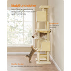 Katzenbaum Mehrstufig mit Plattform Höhlen und Hängematten