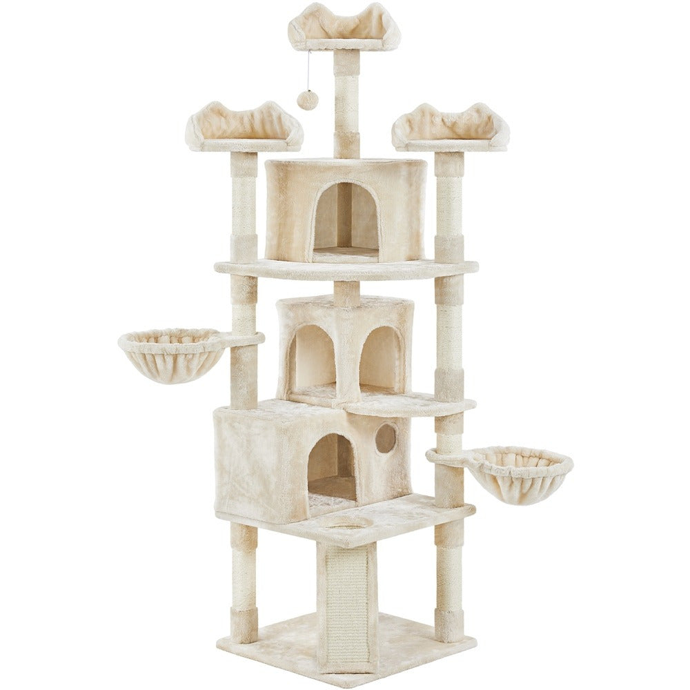 XXL Katzenbaum mit gemütlichen Höhlen und Hängematten